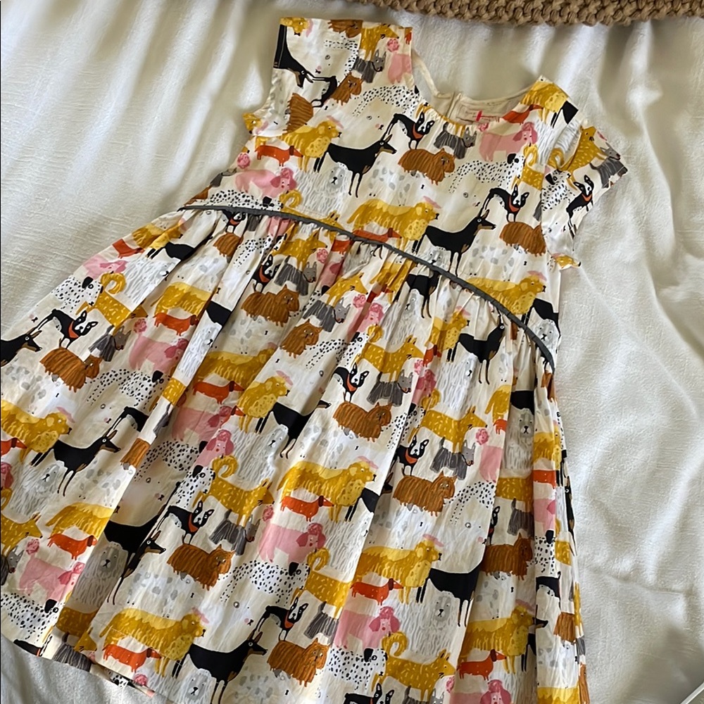 Pink Chicken Dress Girls Fatima Dress Dog Park: new without tags